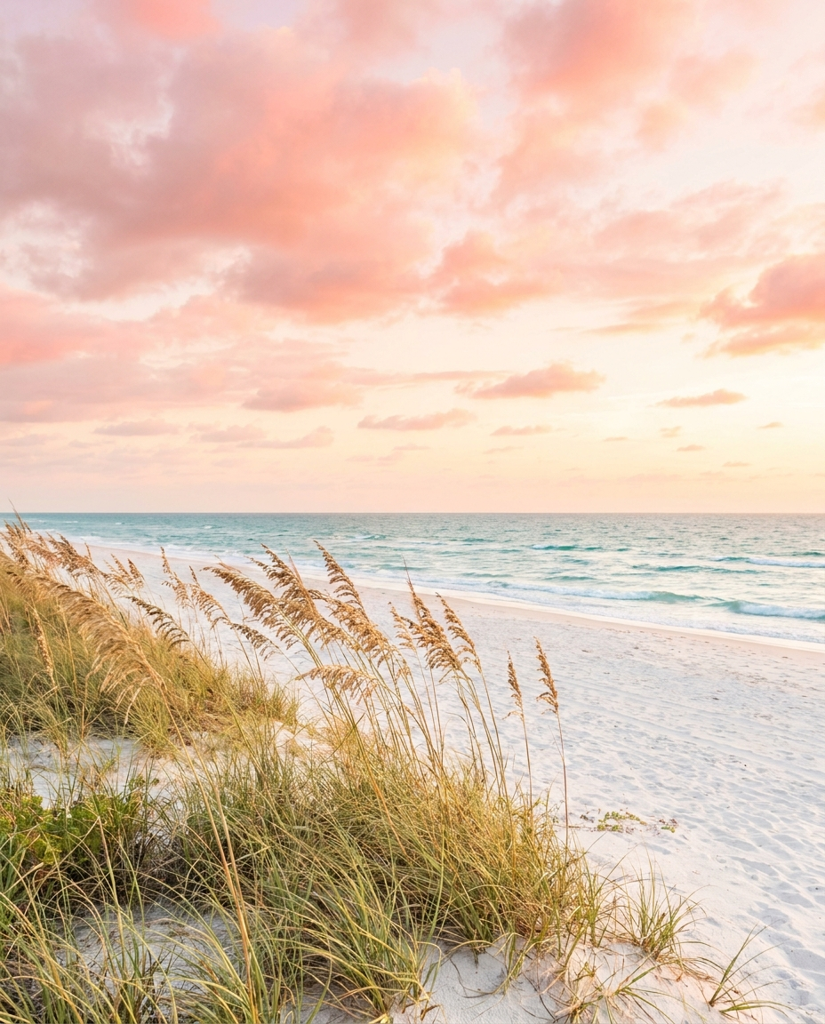 Pristine beachfront at Hutchinson Island
